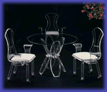 Acrylic Dinette Set